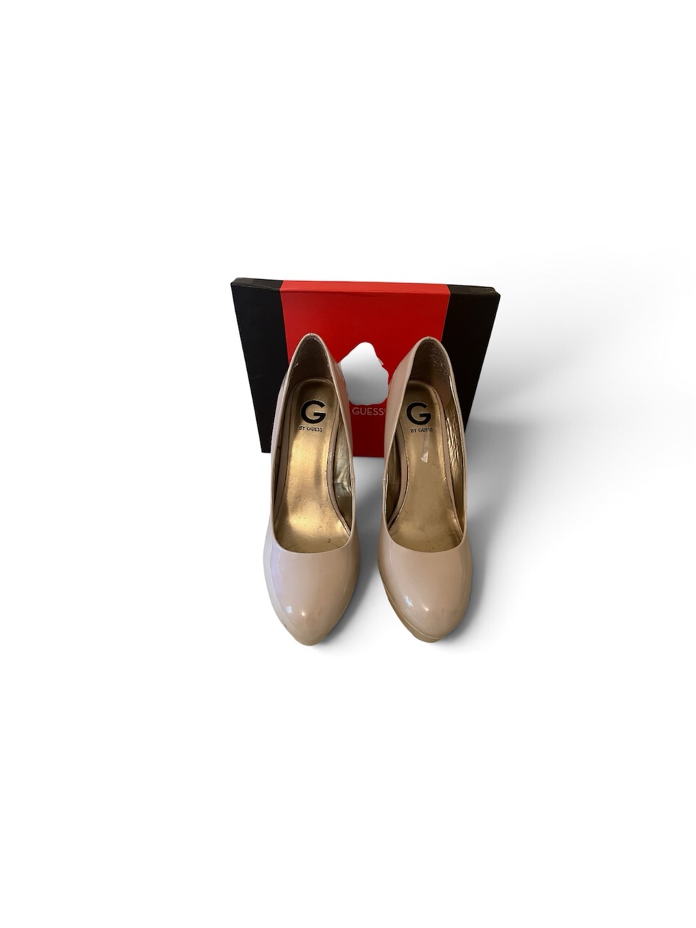GUESS Patent Nude Beige Pumps